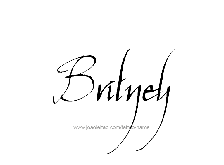 Tattoo Design Name Britney  