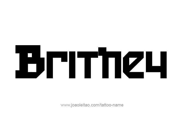 Tattoo Design Name Britney  