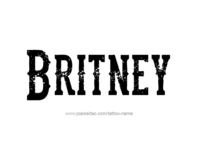 Tattoo Design Name Britney  