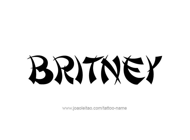 Tattoo Design Name Britney  