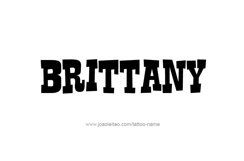 Tattoo Design Name Brittany  