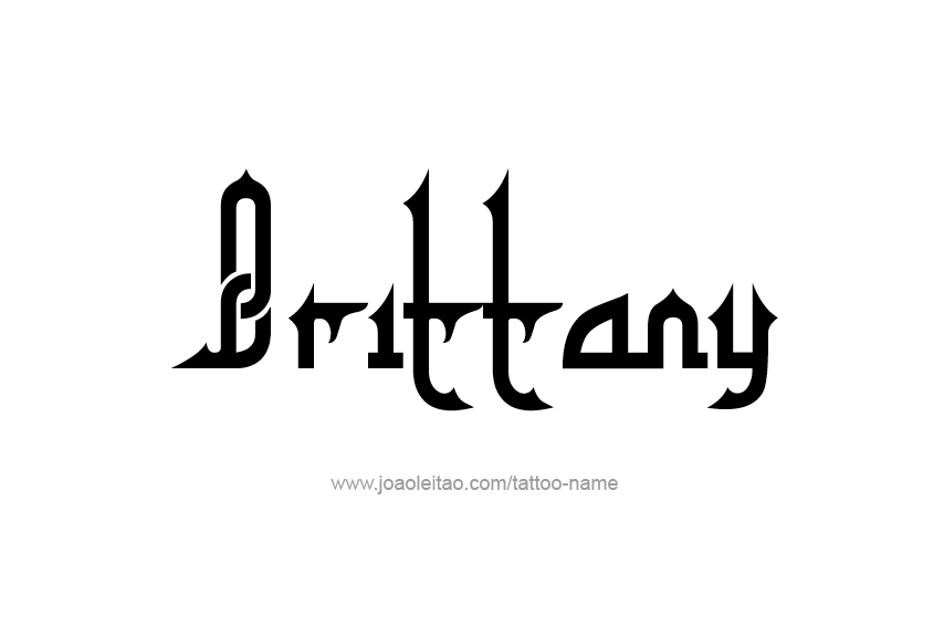 Tattoo Design Name Brittany  