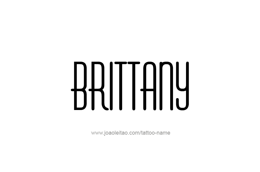 Tattoo Design Name Brittany  