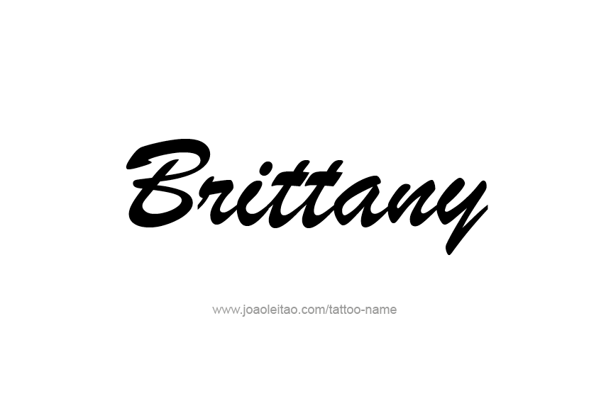 Tattoo Design Name Brittany  