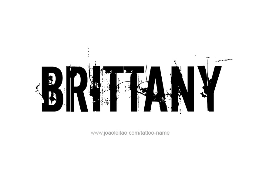 Tattoo Design Name Brittany  