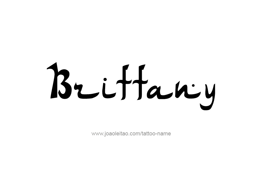 Tattoo Design Name Brittany  