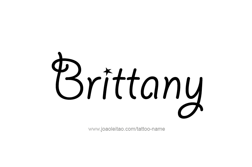 Tattoo Design Name Brittany  