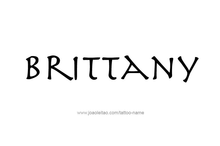 Tattoo Design Name Brittany  