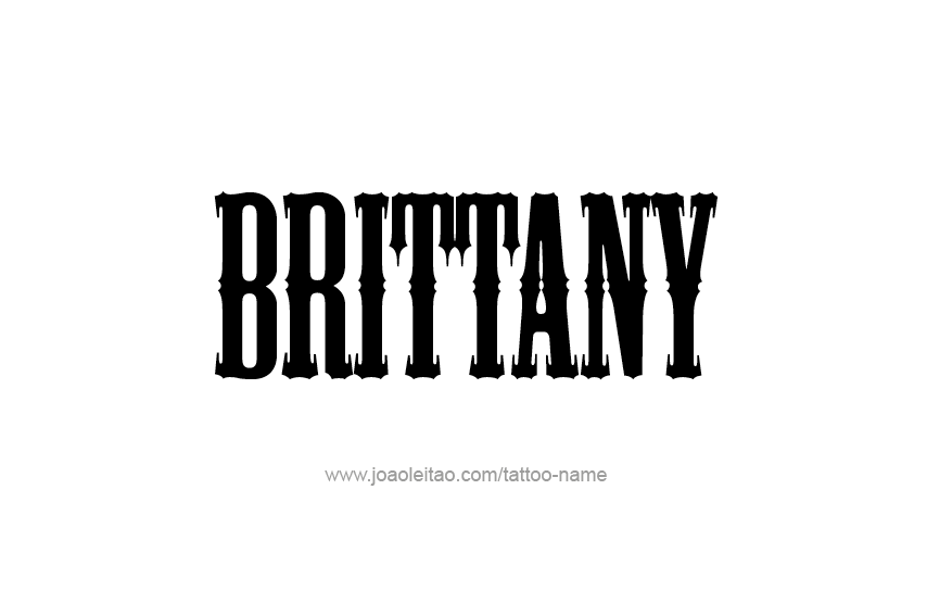 Tattoo Design Name Brittany  