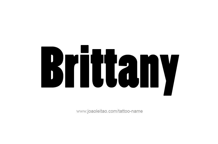 Tattoo Design Name Brittany  