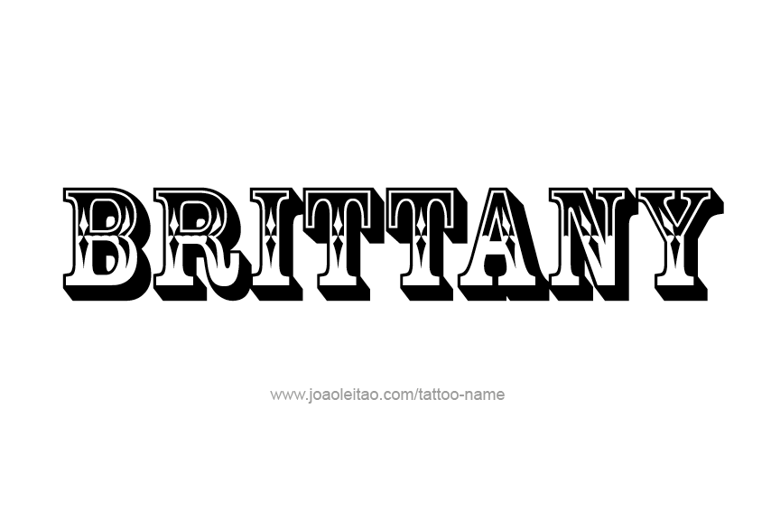 Tattoo Design Name Brittany  