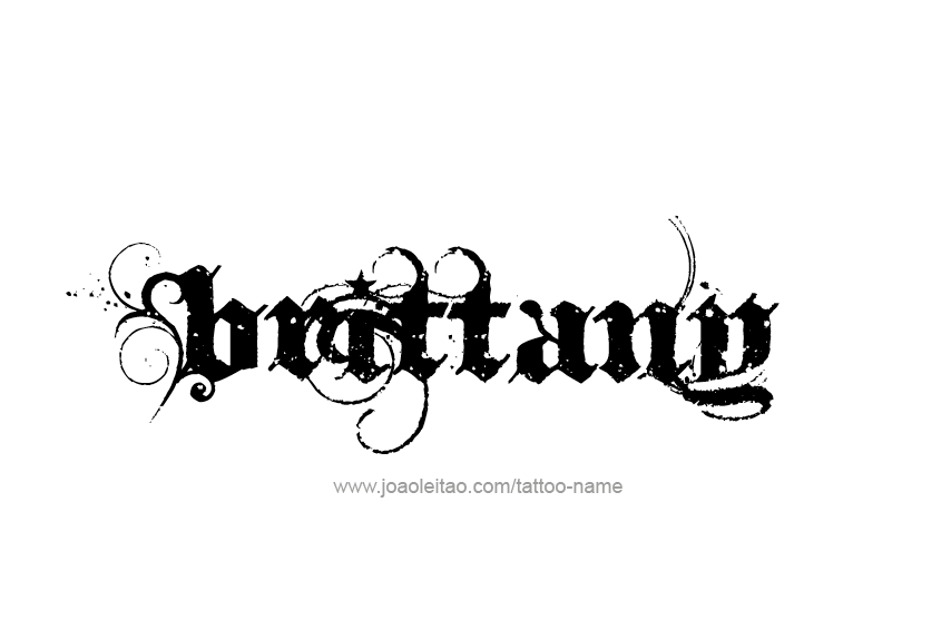 Tattoo Design Name Brittany  