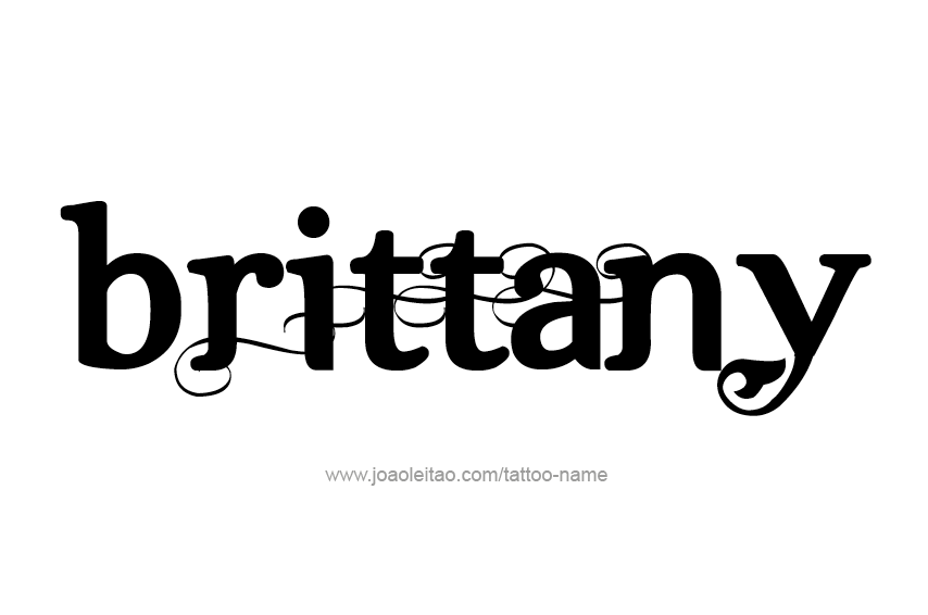 Tattoo Design Name Brittany  