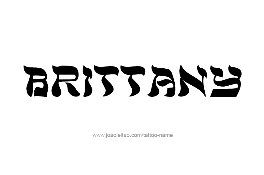Tattoo Design Name Brittany  