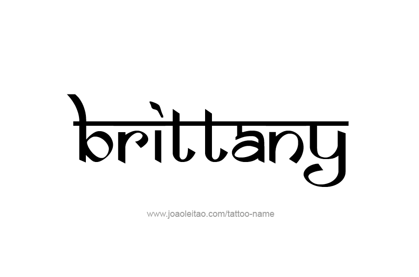 Tattoo Design Name Brittany  