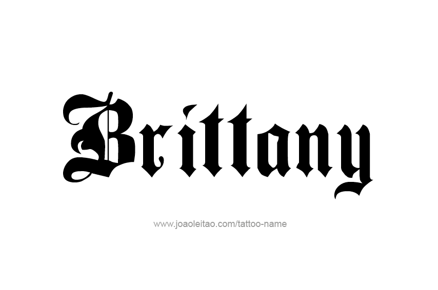 Tattoo Design Name Brittany  