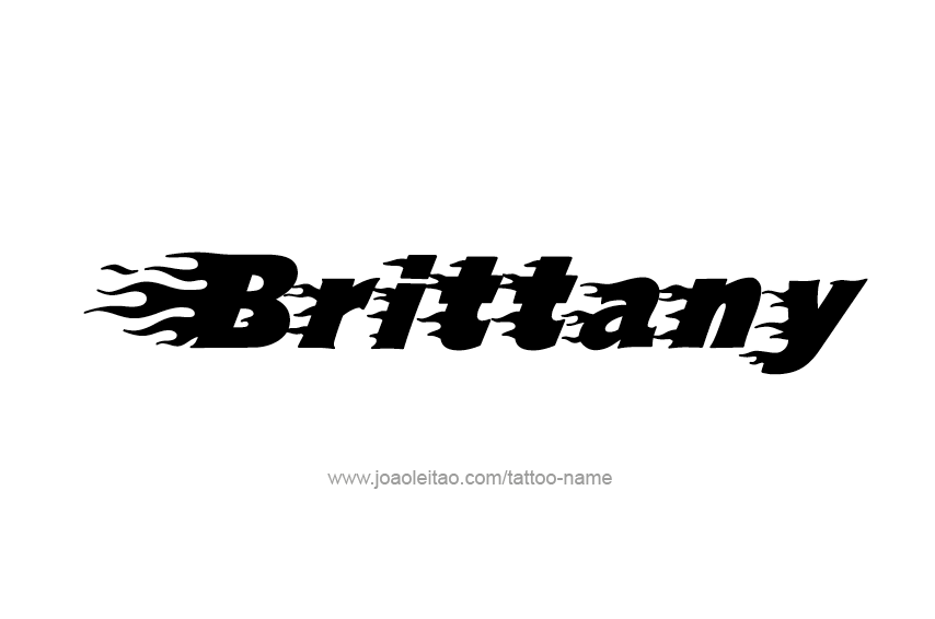 Tattoo Design Name Brittany  