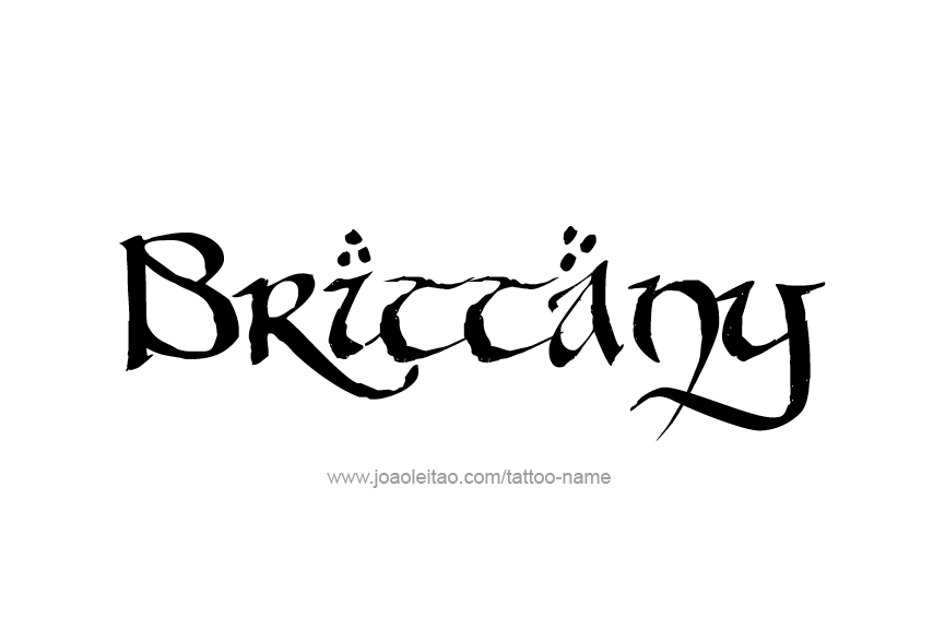 Tattoo Design Name Brittany  