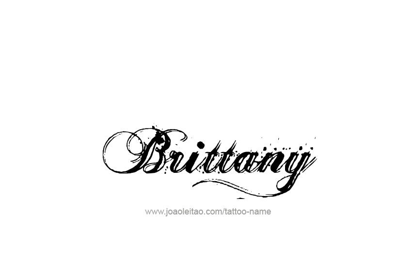 Tattoo Design Name Brittany  