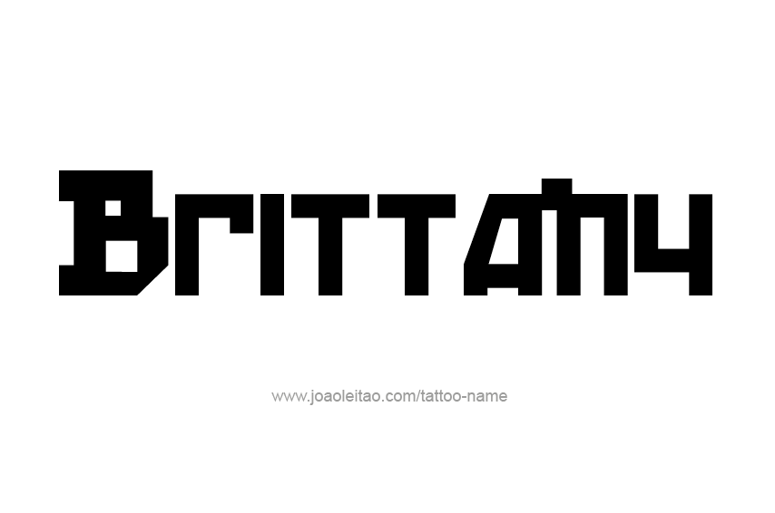 Tattoo Design Name Brittany  