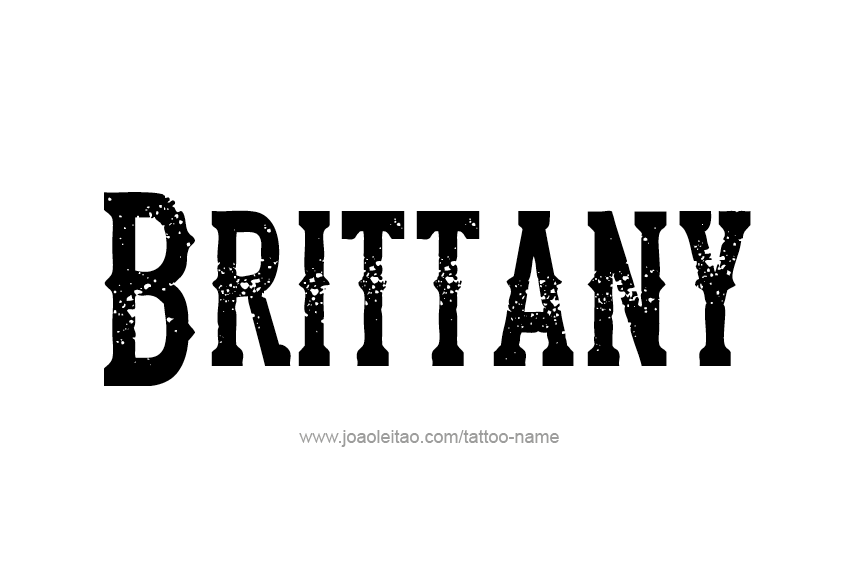 Tattoo Design Name Brittany  