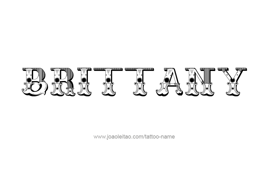 Tattoo Design Name Brittany  