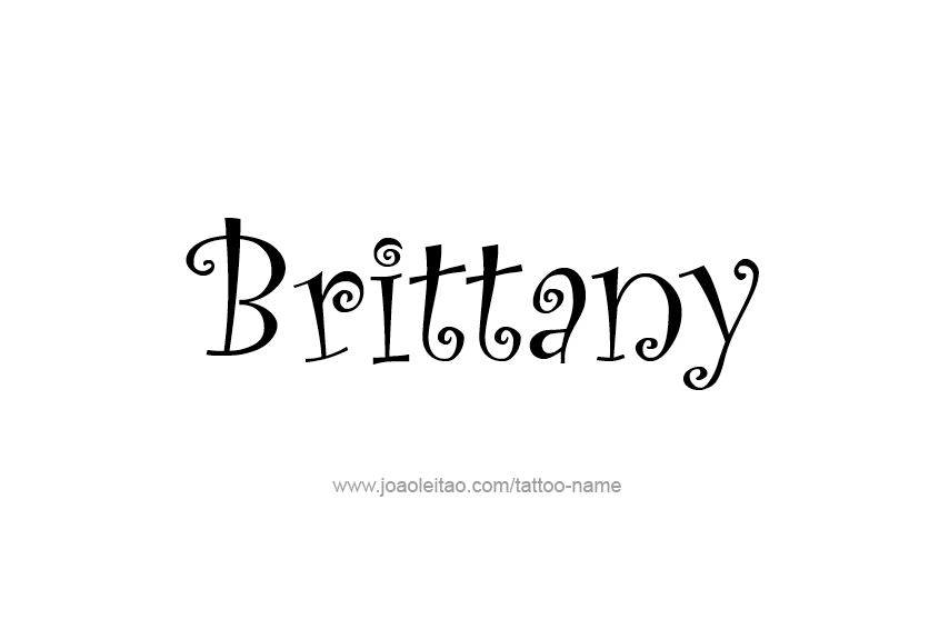 Tattoo Design Name Brittany  