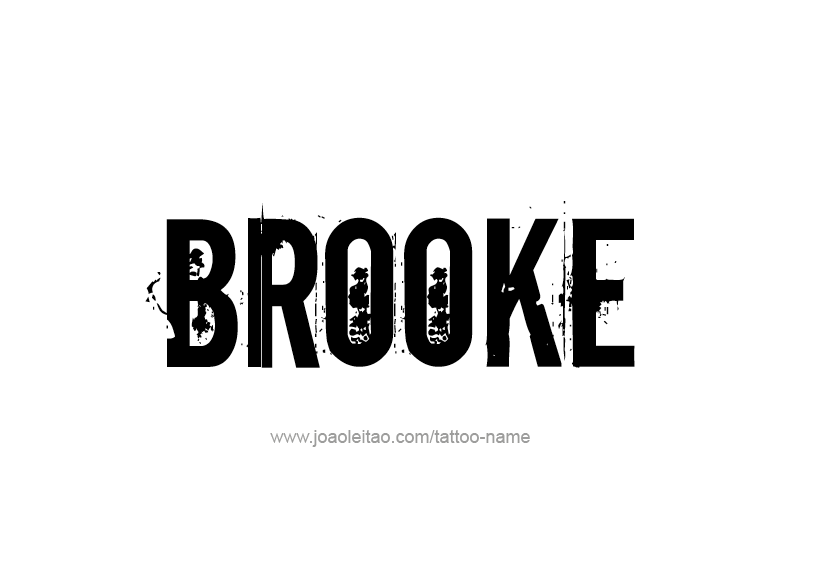 Tattoo Design Name Brooke  