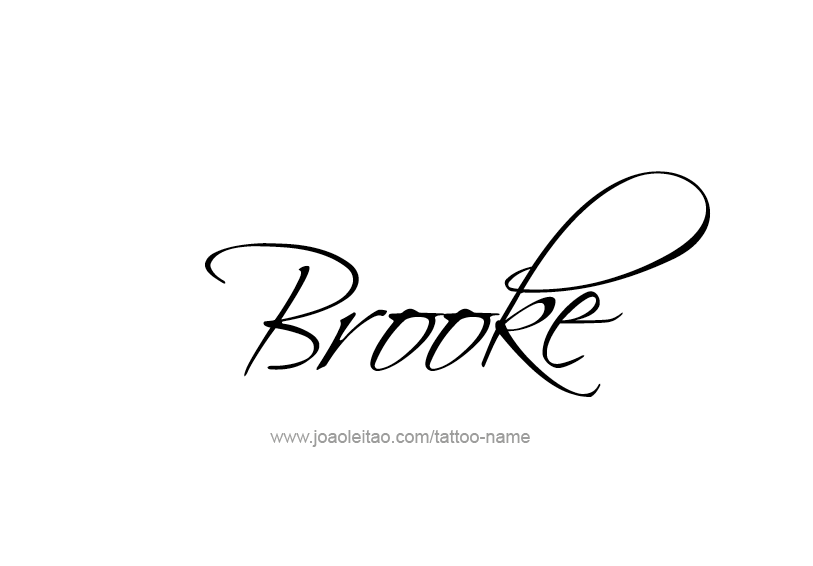 Tattoo Design Name Brooke  