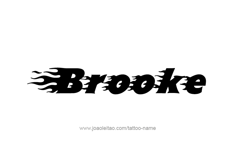 Tattoo Design Name Brooke  