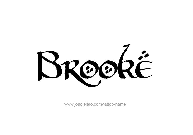 Tattoo Design Name Brooke  