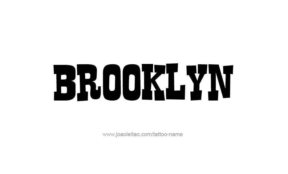 Tattoo Design Name Brooklyn  