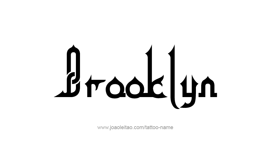 Tattoo Design Name Brooklyn  