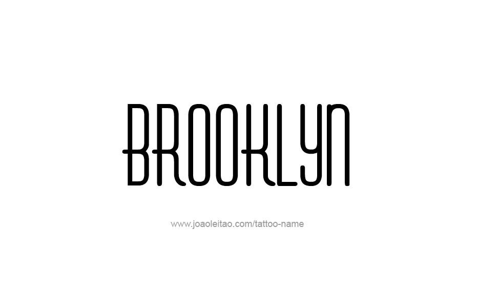 Tattoo Design Name Brooklyn  