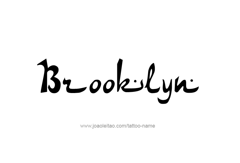 Tattoo Design Name Brooklyn  