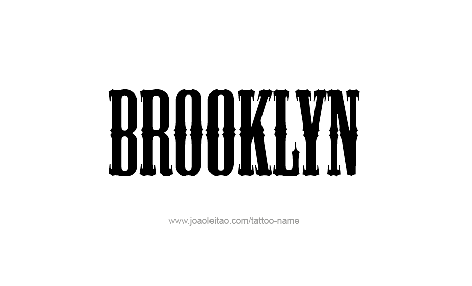 Tattoo Design Name Brooklyn  