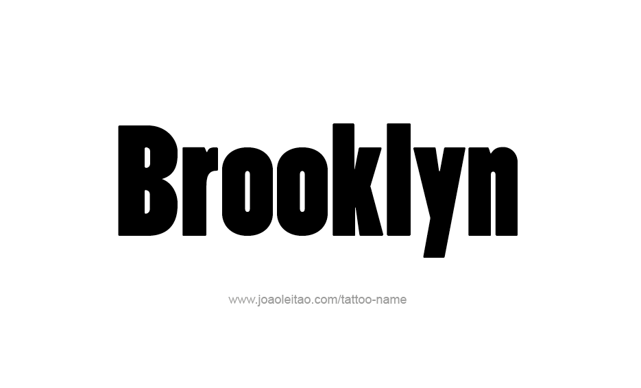 Tattoo Design Name Brooklyn  