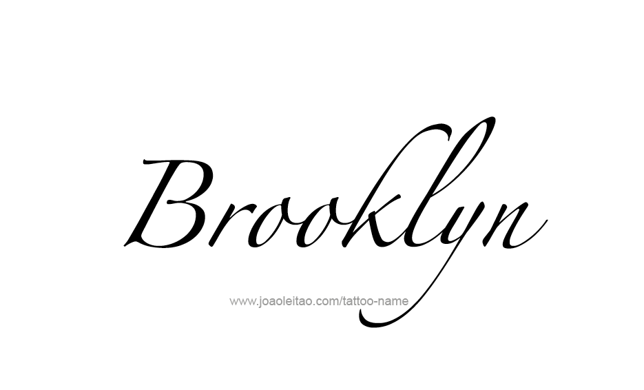 Brooklyn Name Tattoo Designs