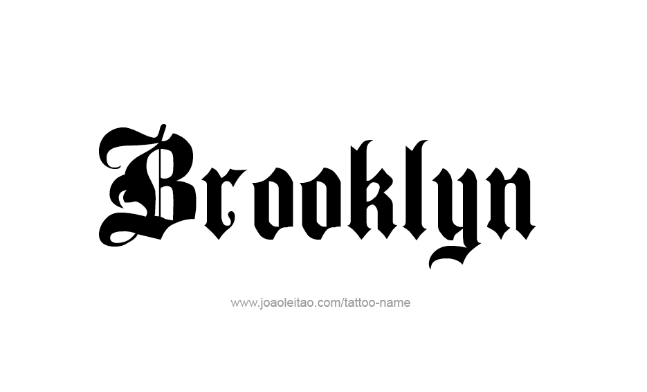 Tattoo Design Name Brooklyn  