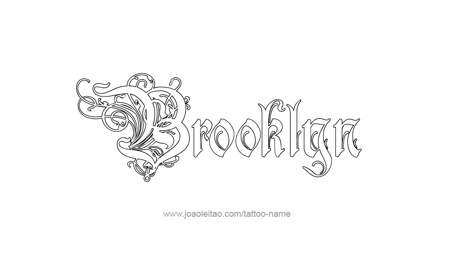 Tattoo Design Name Brooklyn  