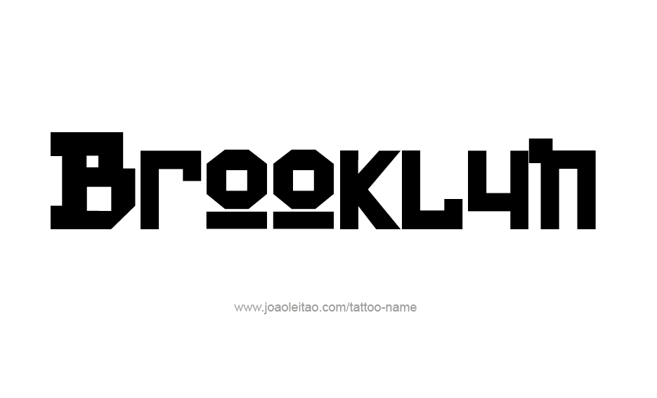 Tattoo Design Name Brooklyn  