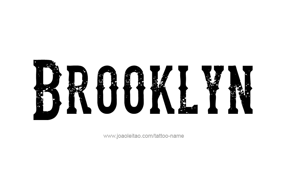 Tattoo Design Name Brooklyn  