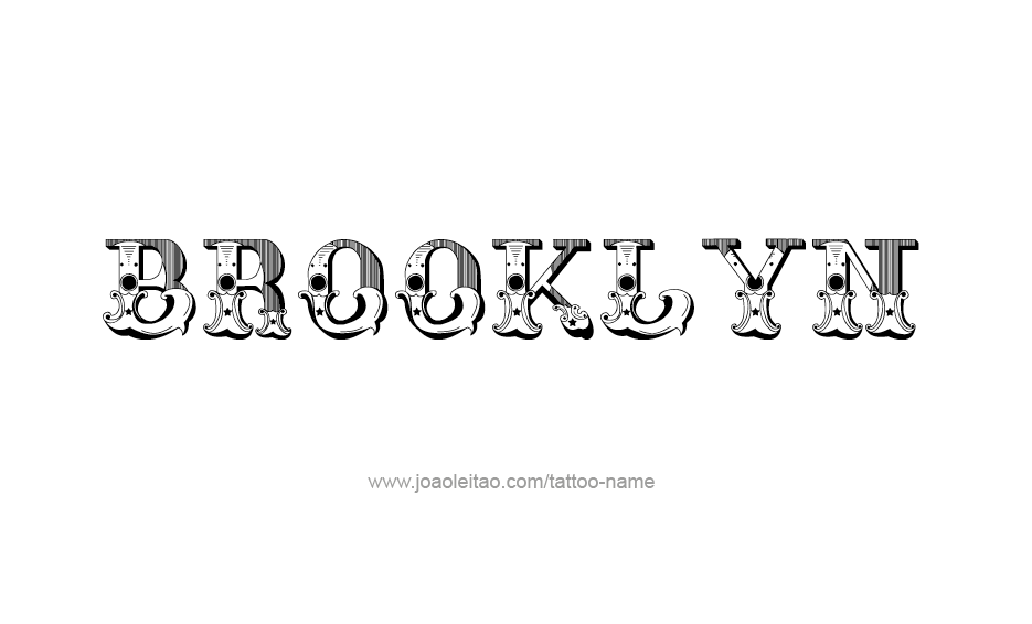 Tattoo Design Name Brooklyn  