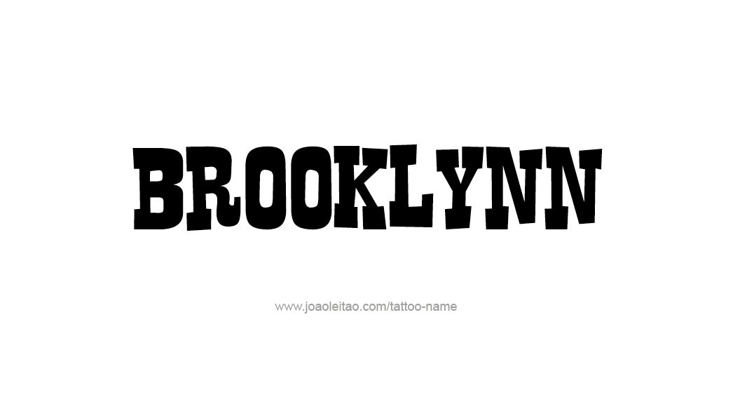 Tattoo Design Name Brooklynn  