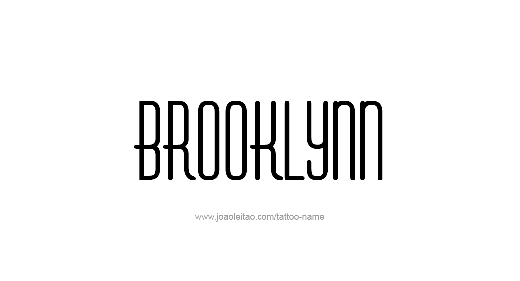 Tattoo Design Name Brooklynn  