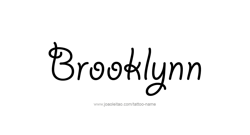 Tattoo Design Name Brooklynn  