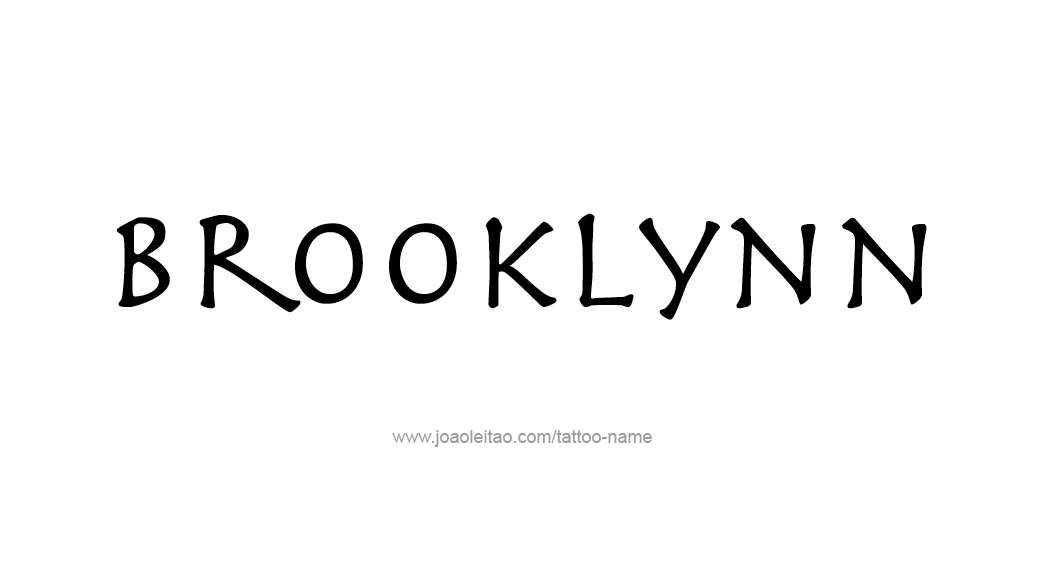 Tattoo Design Name Brooklynn  