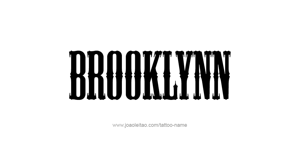 Tattoo Design Name Brooklynn  