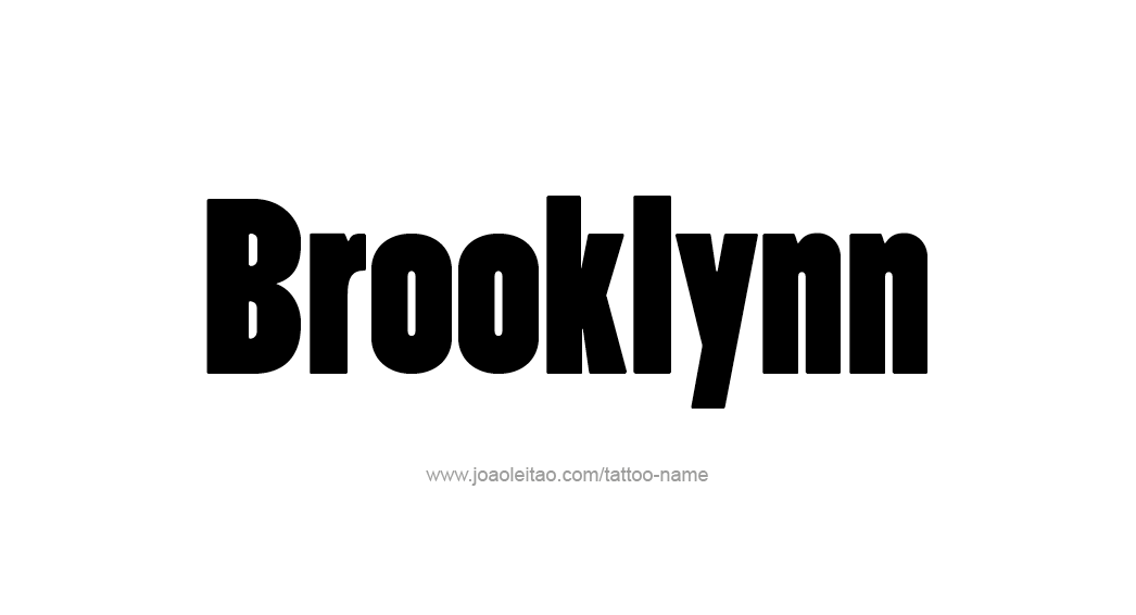 Tattoo Design Name Brooklynn  