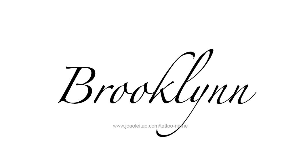 Tattoo Design Name Brooklynn  